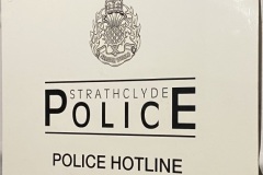 Strathclyde Police Callbox sign